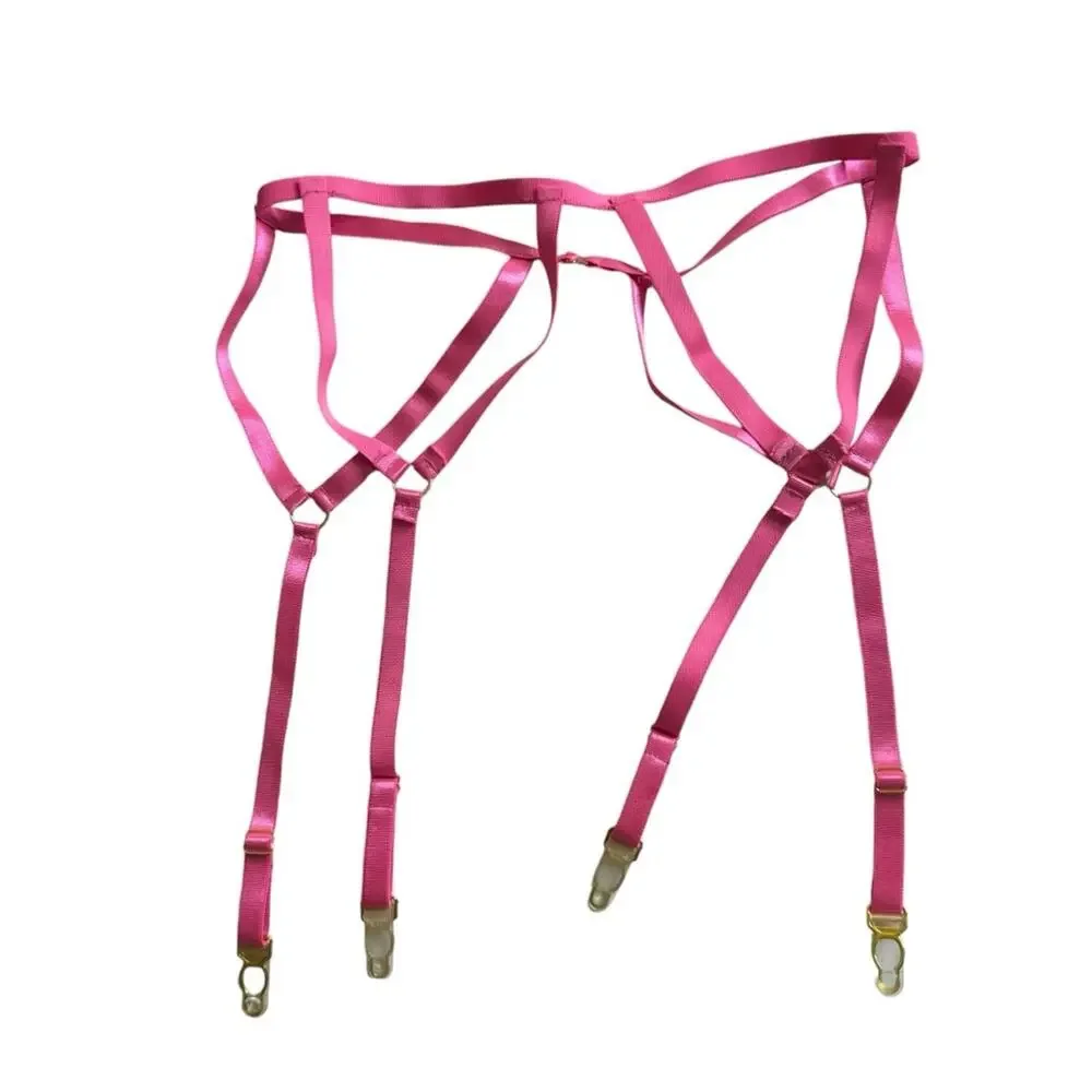 Roma Confidential Black Pink Strappy‎ Garter Bra Underwire Support Set Small NEW
